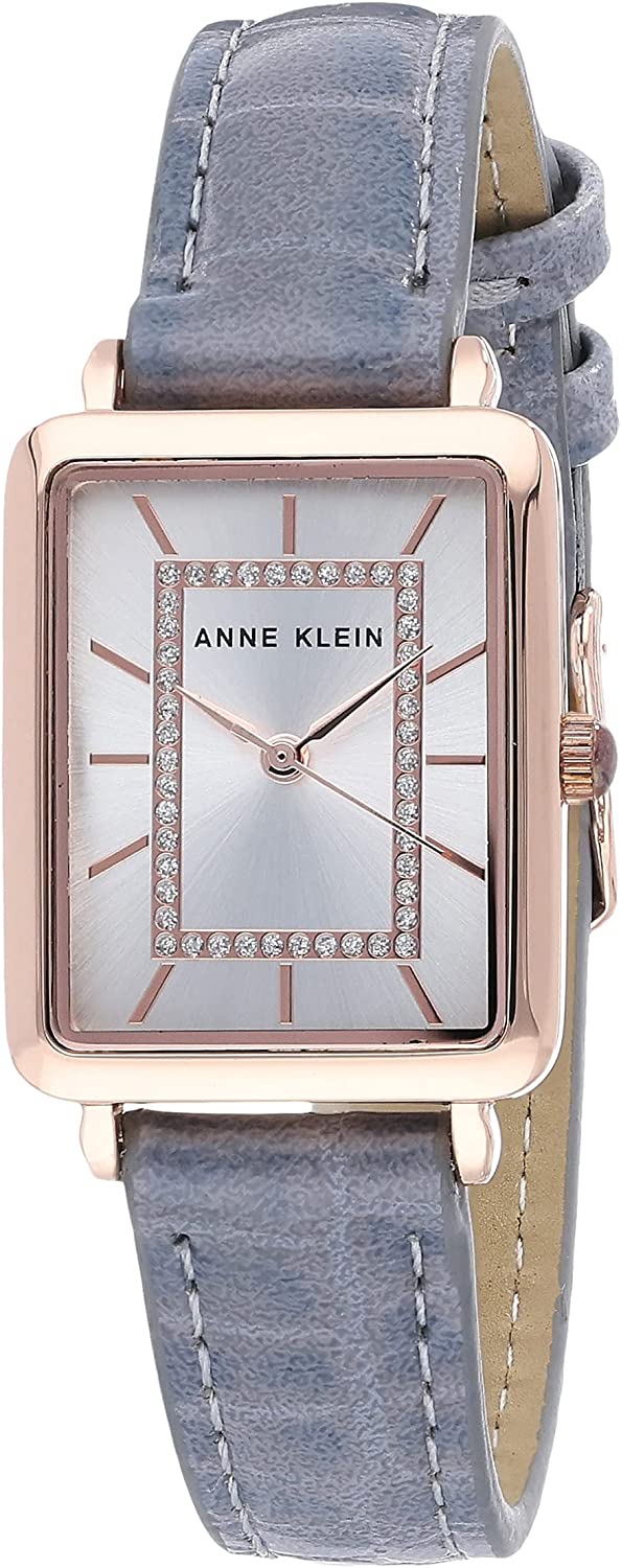 Anne Klein Women's Glitter Accented Croco-Grain Strap Watch, AK/3820 - Image 1